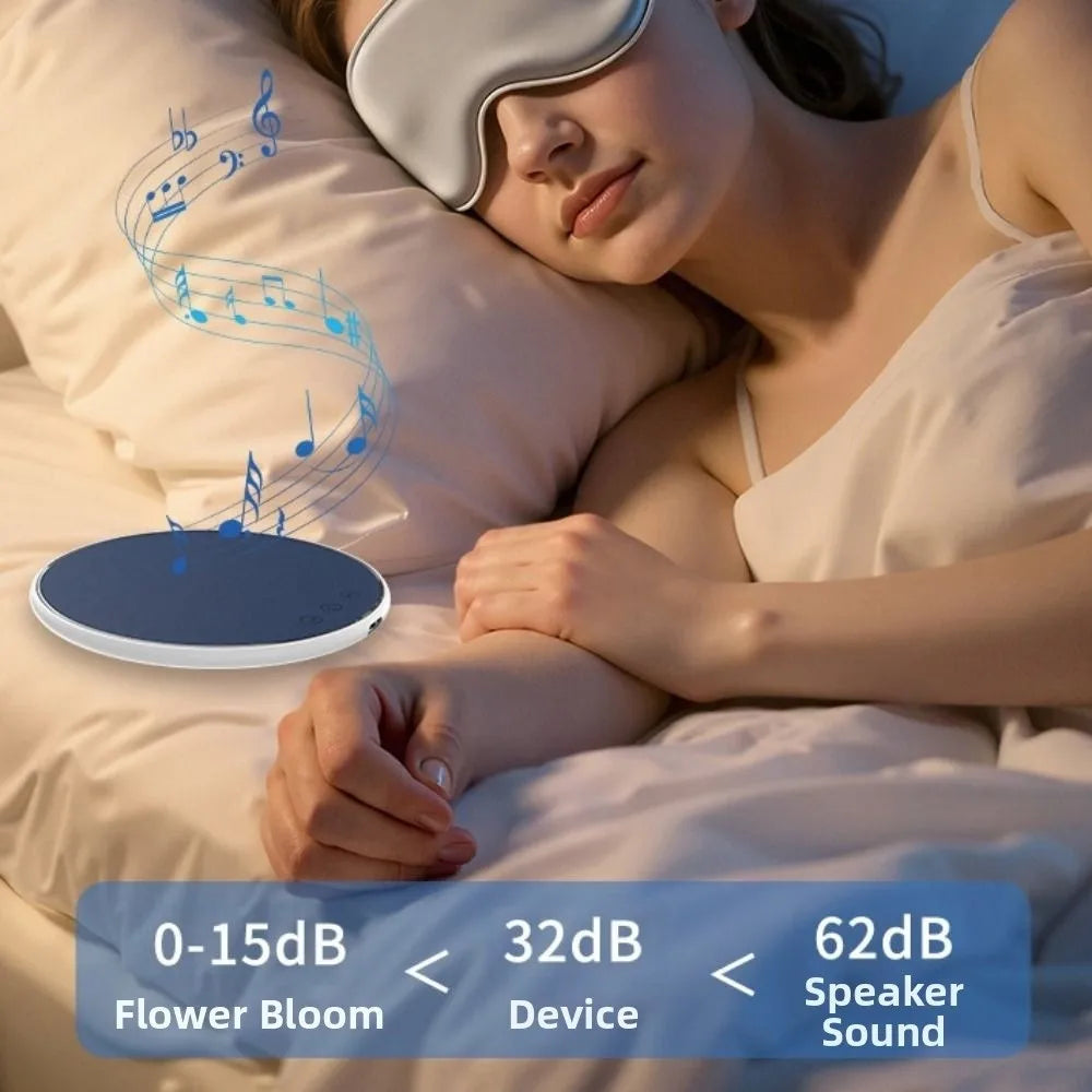Bluetooth 5.3 Under Pillow Bluetooth Speaker Sleep Aid HiFi Stereo Sound Wireless Sleeping Speaker Mini 3-Level Timer