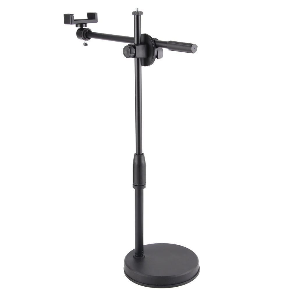 Multifunctional Desktop Photography Phone Holder Bracket Arm Bracket Stand Angle Adjustable for Photo Video Shooting Fill Light
