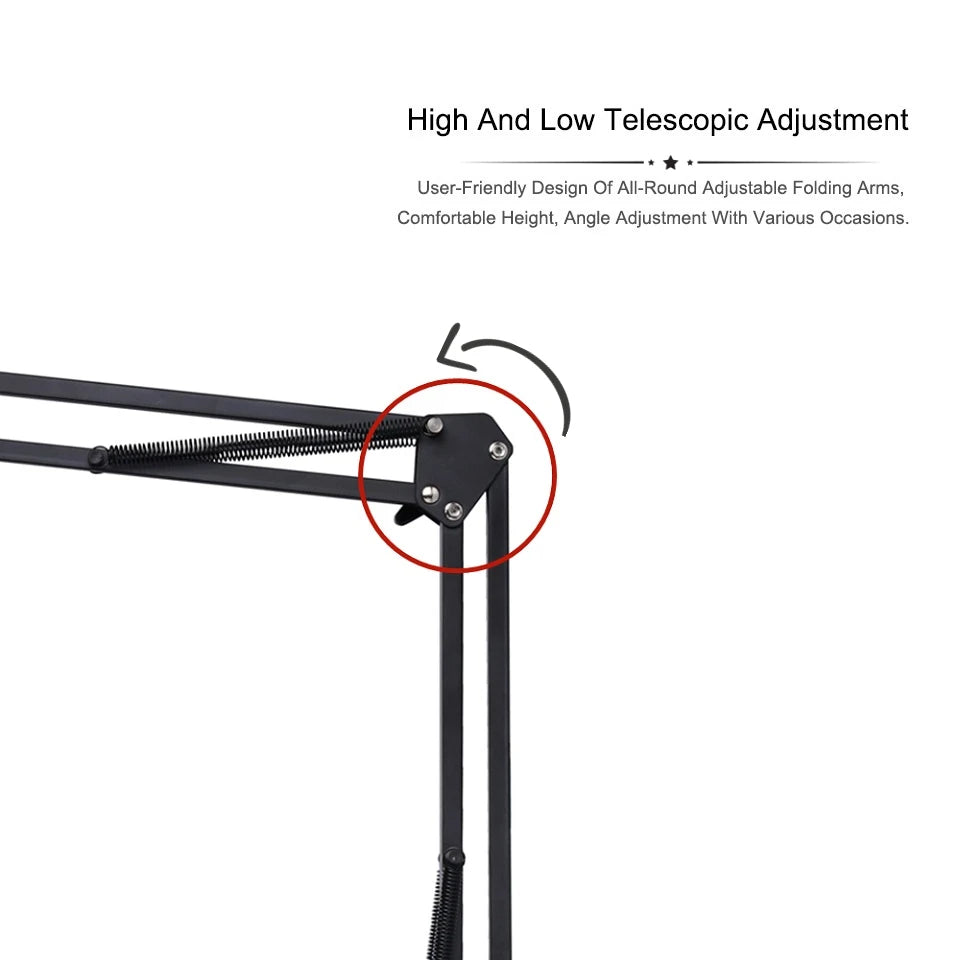 FANGTUOSI 2024 NEW Phone Camera Tripod Table Stand Set Photography Adjustable With Phone Holder For Nikon For LED Ring Light