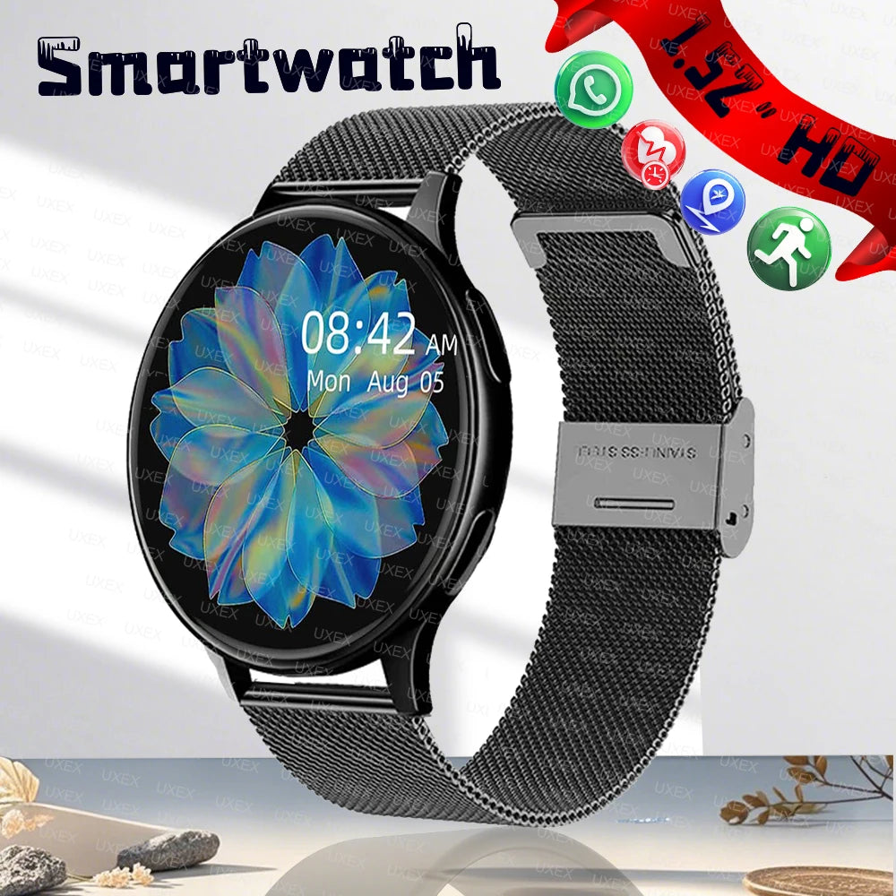 New Smart Watch 1.52’ Full Screen Smartwatch Bluetooth Calls Watches Men And Women Fitness Bracelet Custom Watches Face Box Plus