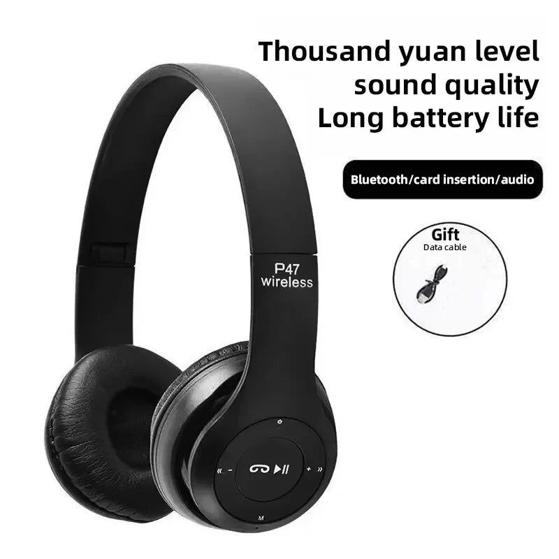 Lenovo Portable Foldable Headmounted Bluetooth 5.0 Multifunctional Wireless Headset For Bluetooth connection Wired Connection