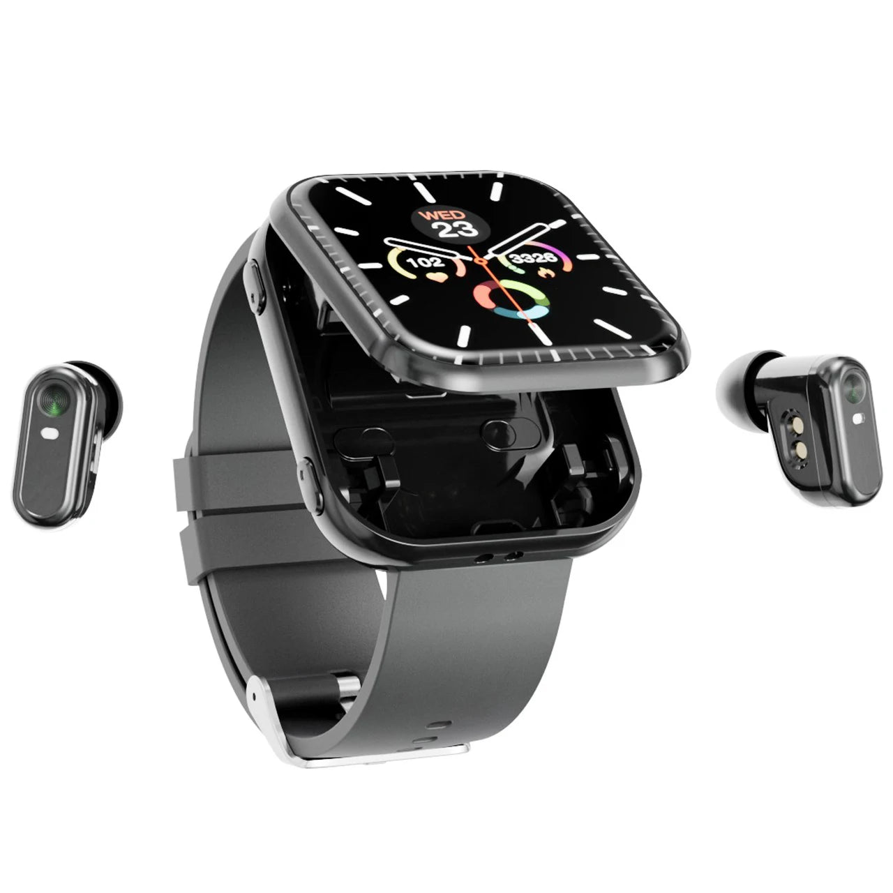 Waterproof Smartwatch 2 En 1 Equipped With TWS Earphones Smart Watches Men Women BT Call Music Heart Rate Health Monitor Sports