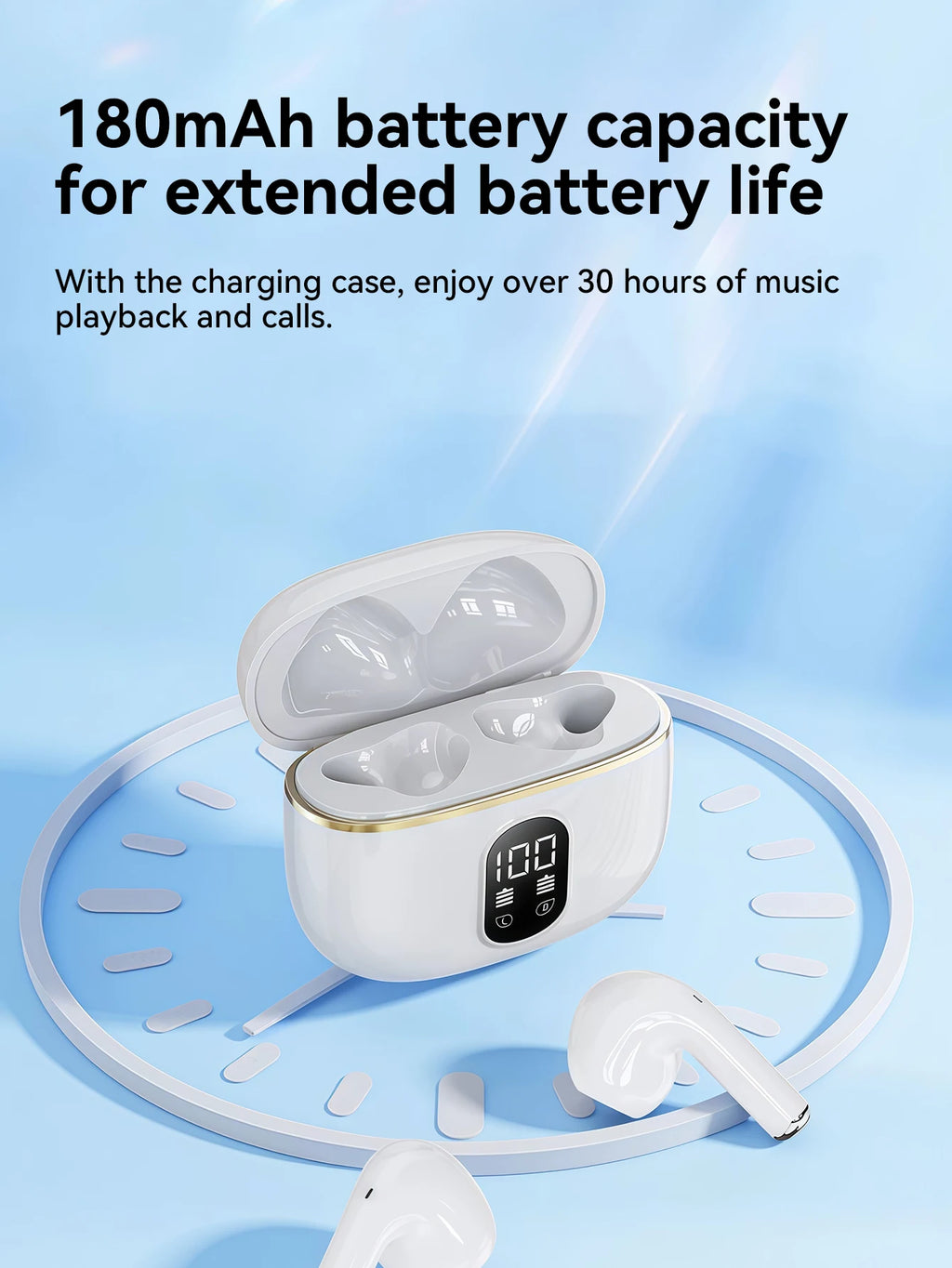 Premium Bluetooth Headphones - High-Quality Wireless Earbuds for Superior Sound Experience, Comfortable Fit & Long Battery Life