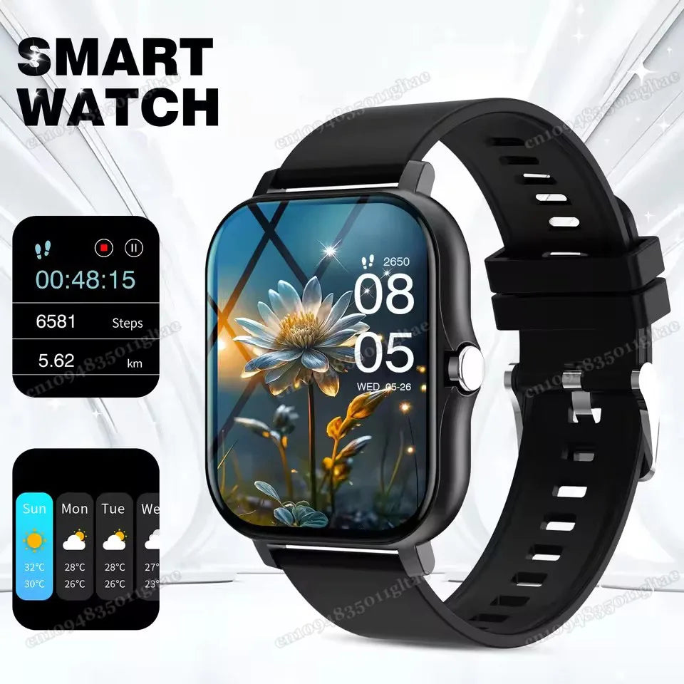 Smart Watch For Android IOS Watches 2.01inch HD Display Bluetooth Call Message Alert Music Sports Mode Smartwatch Men Women HT30