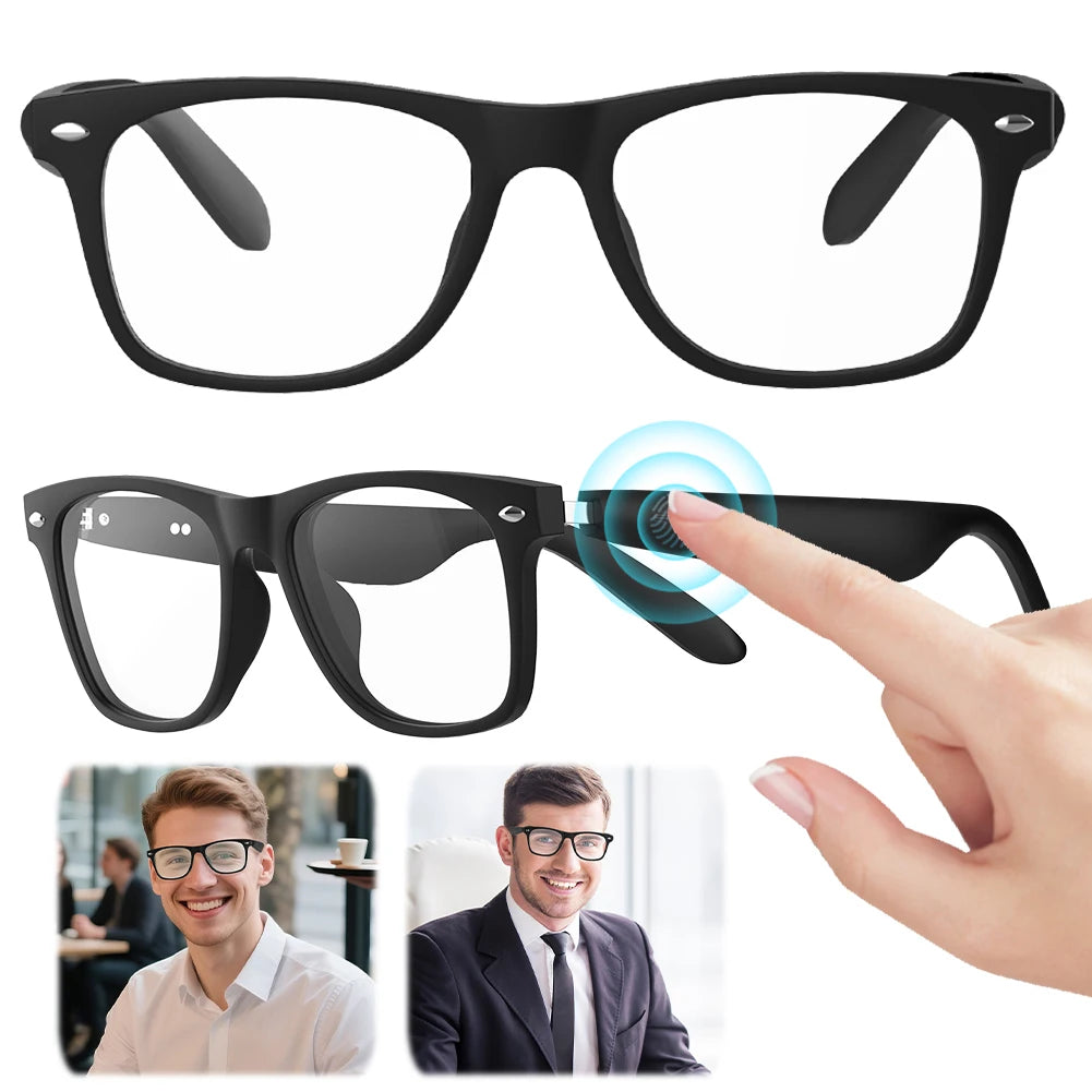 Smart Bluetooth Glasses Wireless Bluetooth Earphones Multi Functional Real Time Translation Anti Blue Light Glasses