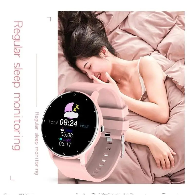LIGE Waterproof Women Smart Band Watch Real-time Weather Forecast Men Watches Sports Ladies Smart Watch For Women Android IOS