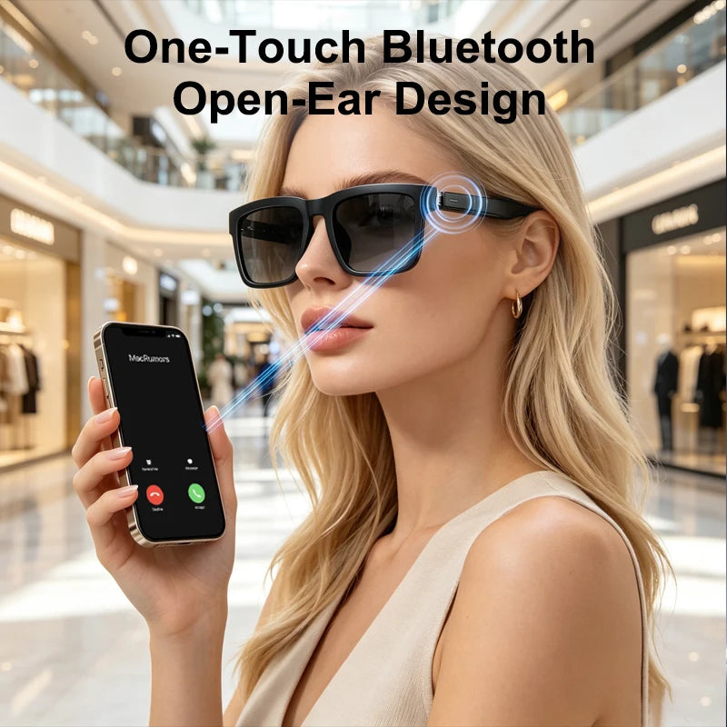 Smart Bluetooth Glasses Music Earphones Listening To Music Calling Sunglasses Fashion Sunglasses Smart Bluetooth Glasses