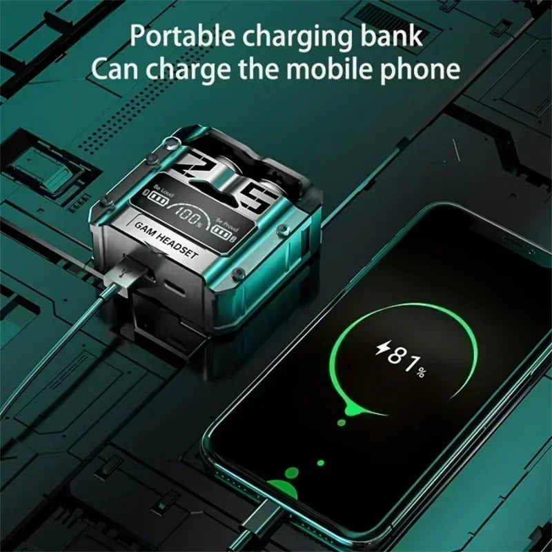 TWS Earphone Bluetooth 5.3 Wireless Headphones Hifi Stereo Sports Earbuds Headset Hearing Aids With Mic Handfree