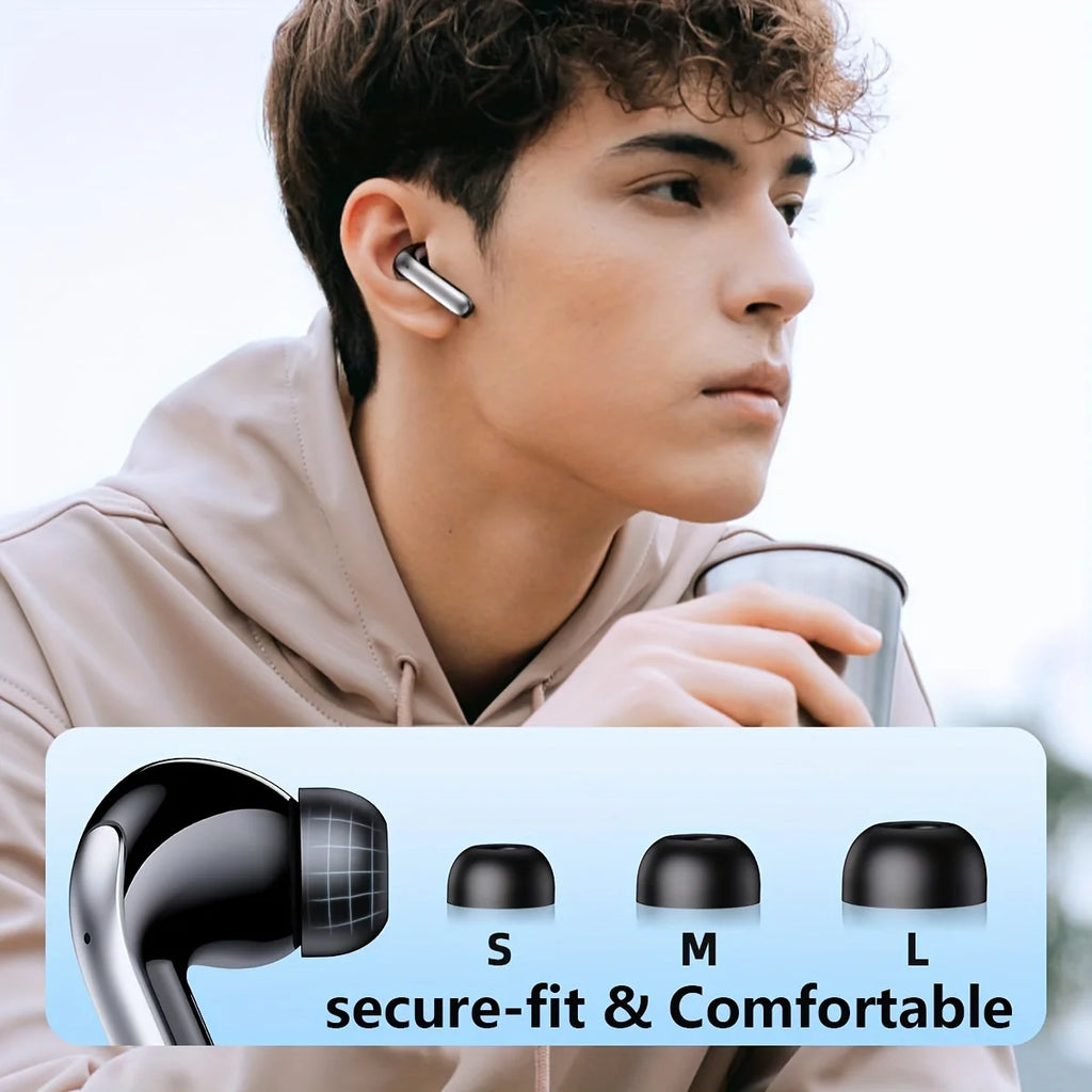 Bluetooth 5.4 Earphones HIFI Audio Low Power Earbuds Wireless Sports Earphones Waterproof Active Noise Reduction Earphones