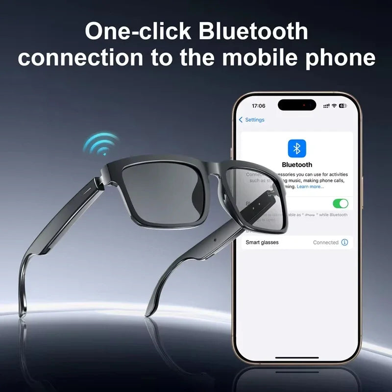 Smart Bluetooth Glasses Music Earphones Listening To Music Calling Sunglasses Fashion Sunglasses Smart Bluetooth Glasses