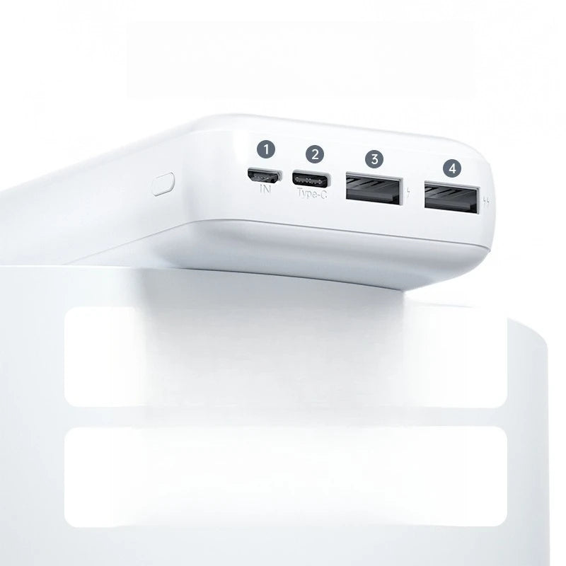 Power Bank 20000mAh Ultra Large Capacity Multi Port Gift Power Bank  Portable and Long-lasting Mobile Power Bank for Airplanes