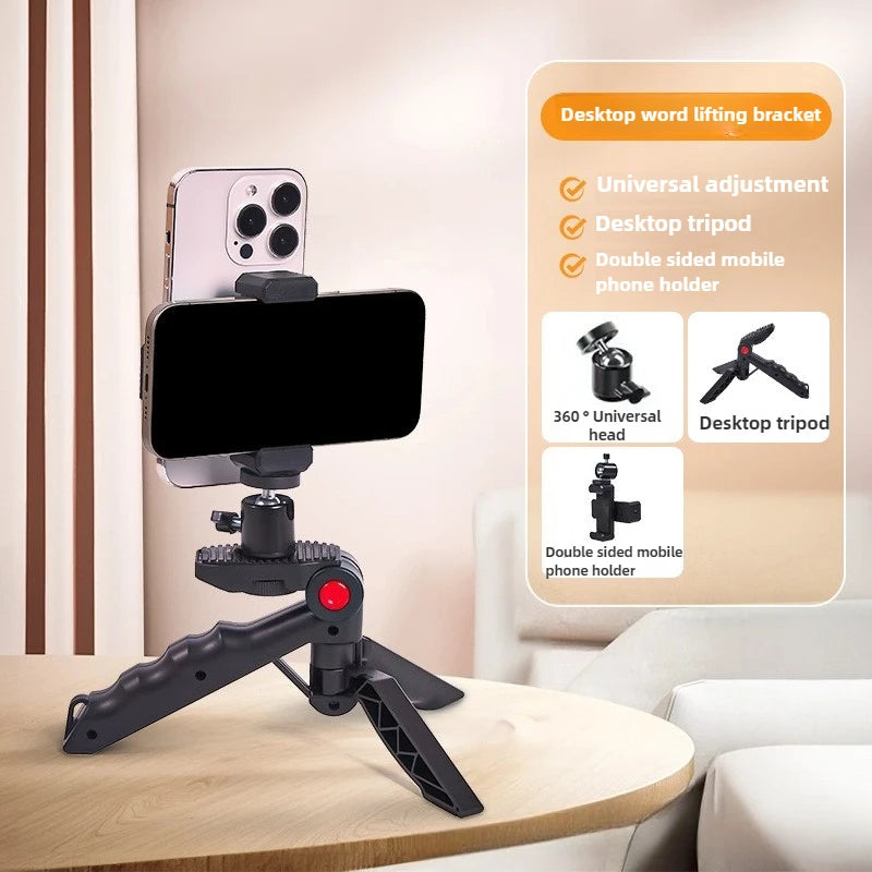 Phone Teleprompter Prompter Stand for Phone Live Broadcast Desktop Handheld Stand Video Subtitle Speech Read Tripod Accessories