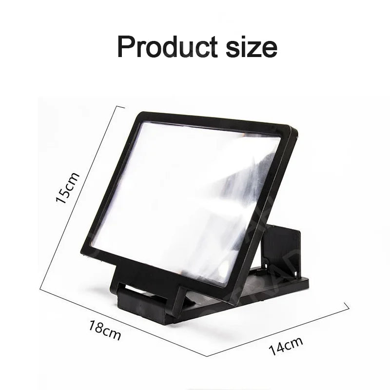 NEW 3D Screen Amplifier Mobile Phone HD Screen Video Glass Stand Magnifier For Phone Enlarged Screen Phone Stand Bracket