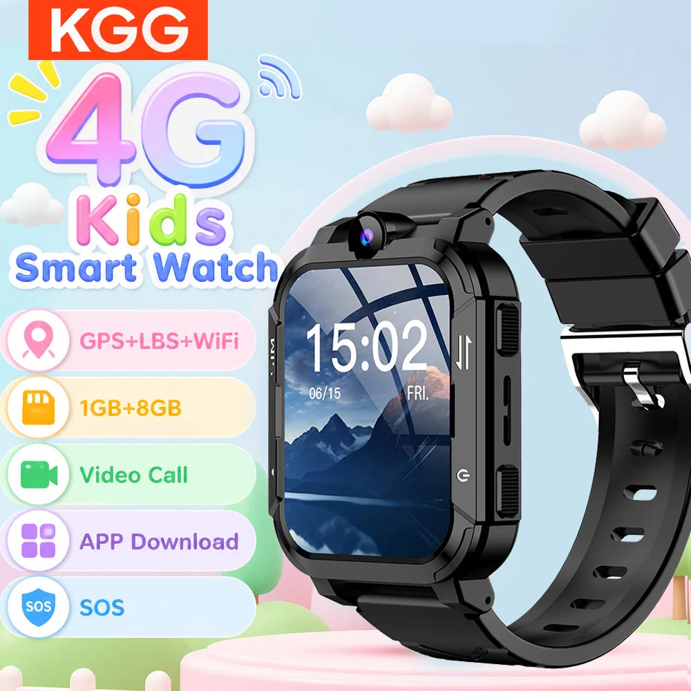 Smart Watch Kids 4G GPS WiFi Tracking Location Video Call SOS APP Download Monitor Phone Watch Children Smartwatch Boy Girl Gift