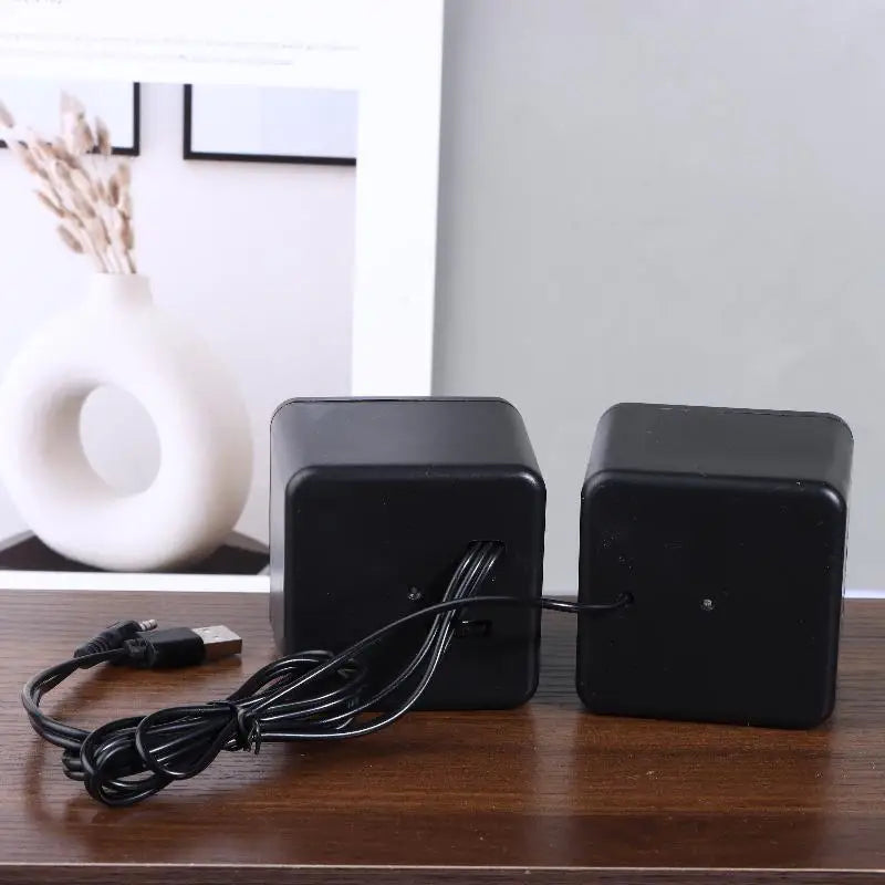 ! Computer Speakers Stereo Microphone Audio PC Speaker USB Wired With LED Light For Desktop Computers PC Laptops