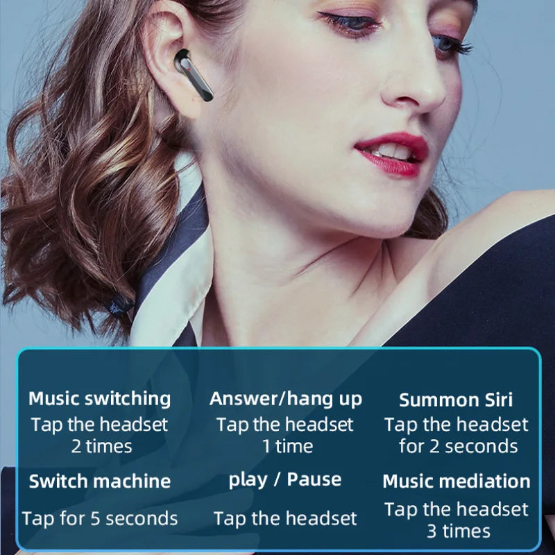#TWS S20 Earphone Bluetooth Wireless Headphone Hifi Stereo Sports Game Waterproof Earbuds Headset Hearing Aids With Mic Handfree