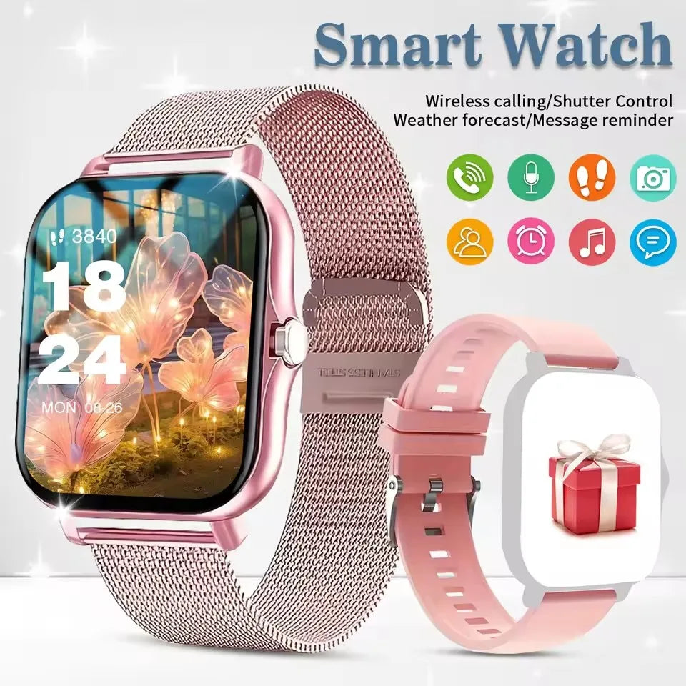 2026 New Smart Watch Men Women HD Touch Screen Heart Rate Oxygen Sleep Tracker IP68 Water-resistant Long Battery Android IOS