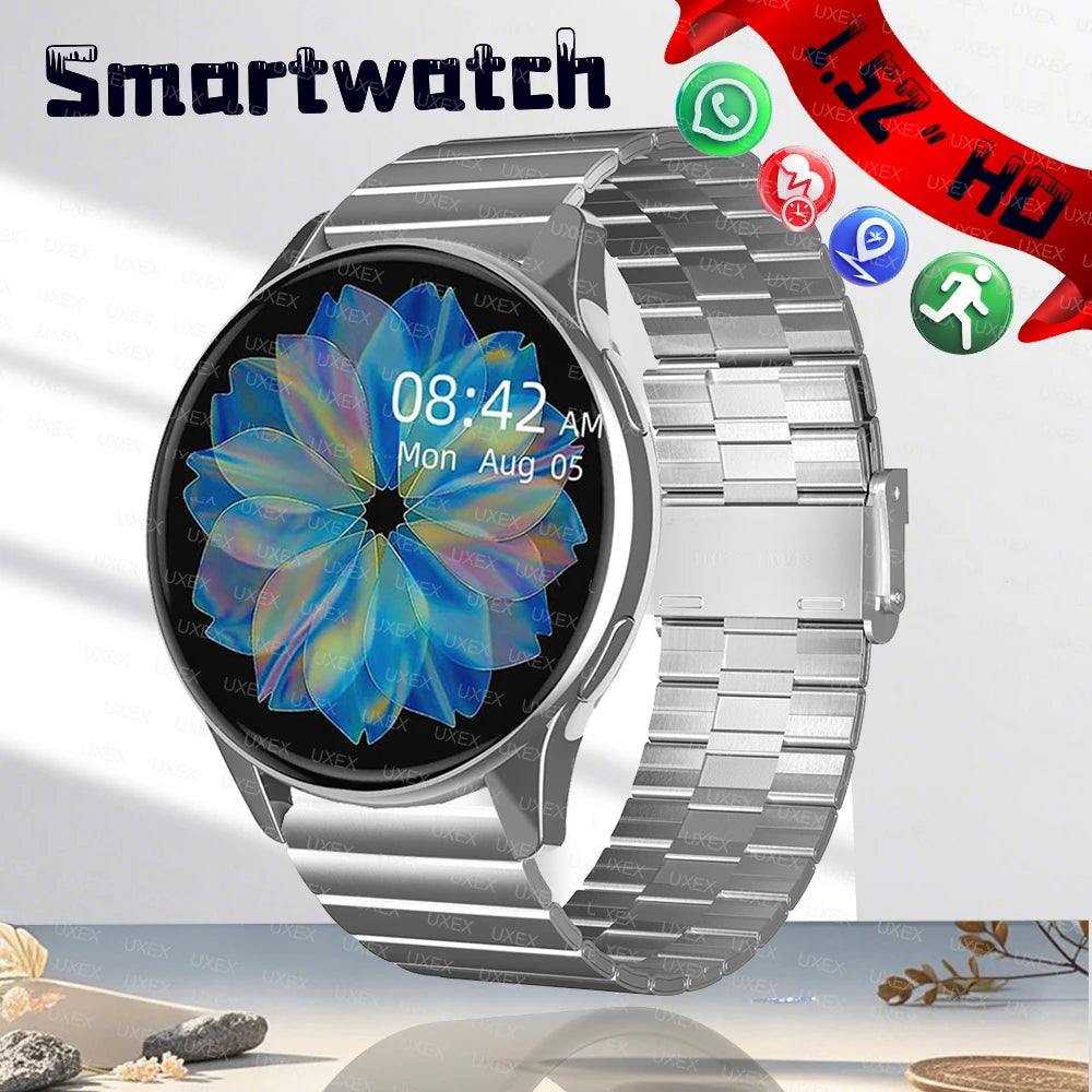 New Smart Watch 1.52’ Full Screen Smartwatch Bluetooth Calls Watches Men And Women Fitness Bracelet Custom Watches Face Box Plus