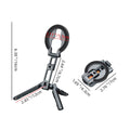 Foldable Magnetic Phone Tripod Stand With Hook Design Arca+Cold Shoe Aluminum Selfie Stick Tripod for IPhone/Android Travel