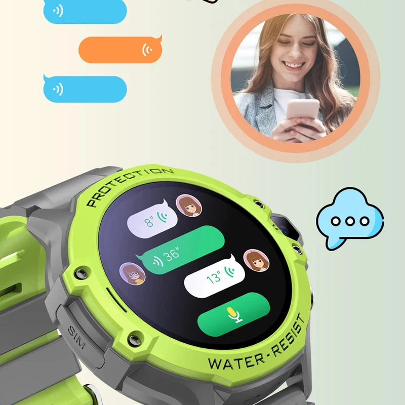 4G Full Netcom Children Phone Watch Smart GPS Tracker Anti-lost Waterproof Multi-function Smart Wristwatch Student Birthday Gift