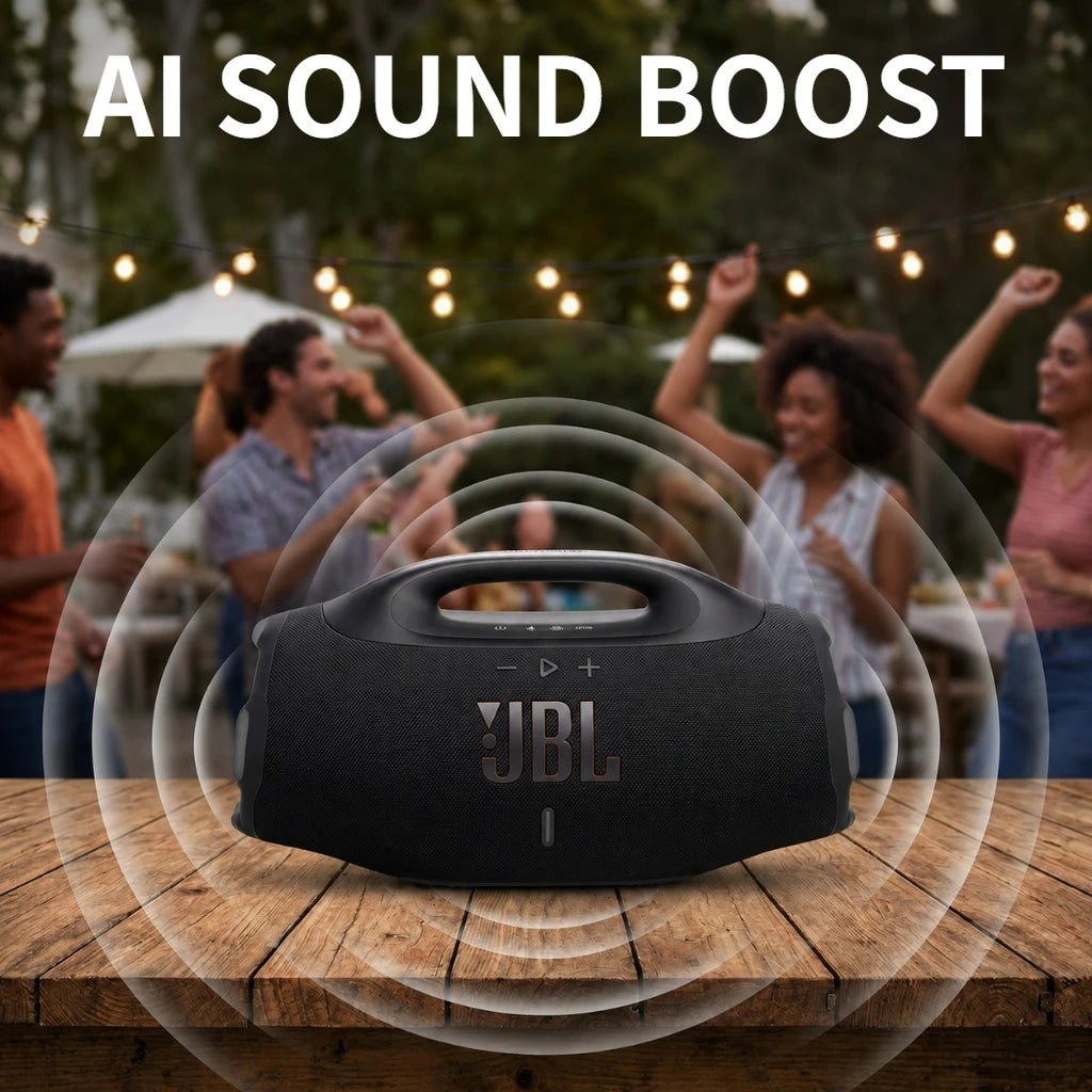 JBL Boomsbox 4 Portable Wireless Bluetooth Speaker IP68 Waterproof AI Sound Boost High Power Outdoor Camping Party Subwoofer