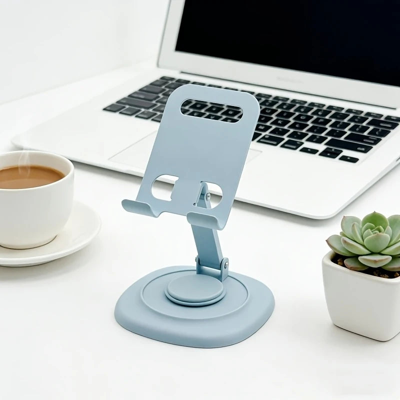 360° Rotating Sturdy Adjustable Desktop Phone Stand, Foldable Phone Stand, Suitable for All Phones