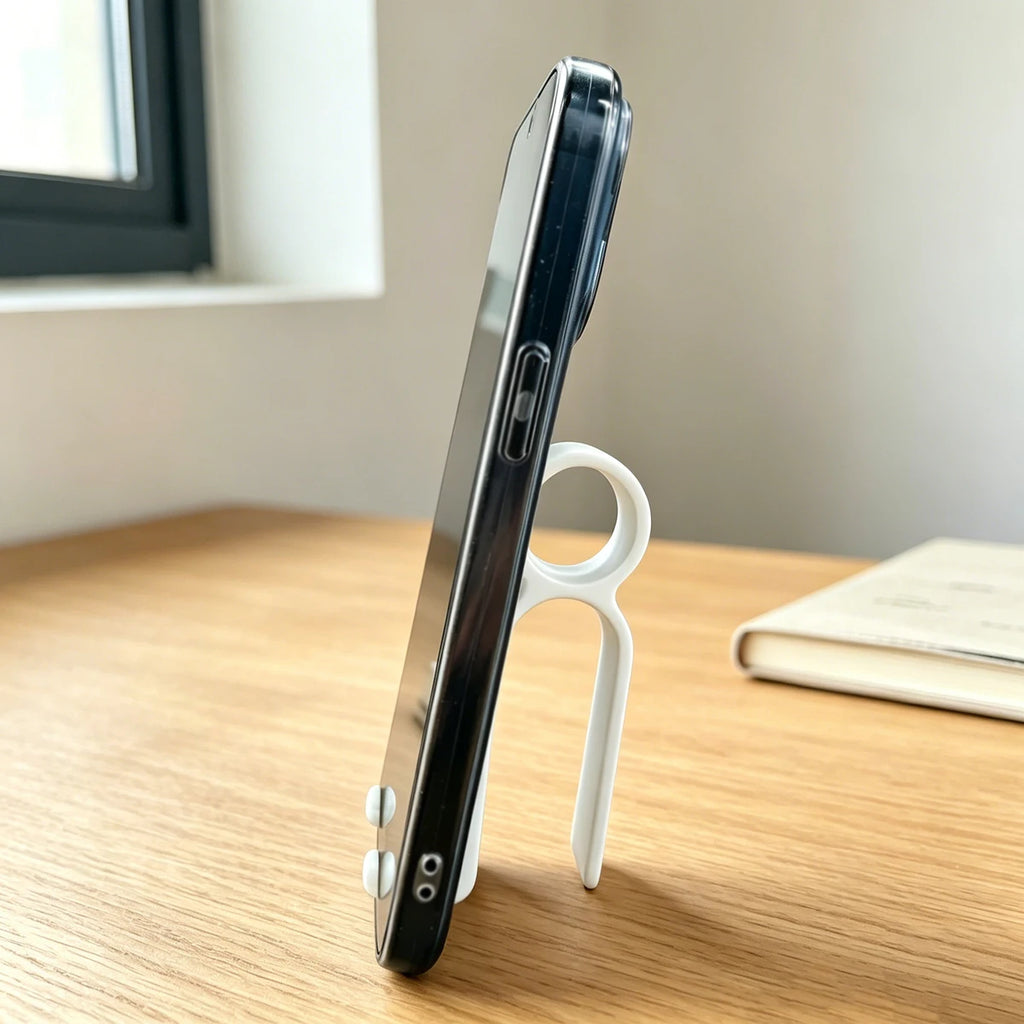 3D Printed Dual-Purpose Phone Stand, Handheld Portable Vertical Phone Holder, Desktop Stand for Watching Shows, Portable Phone Support Stand