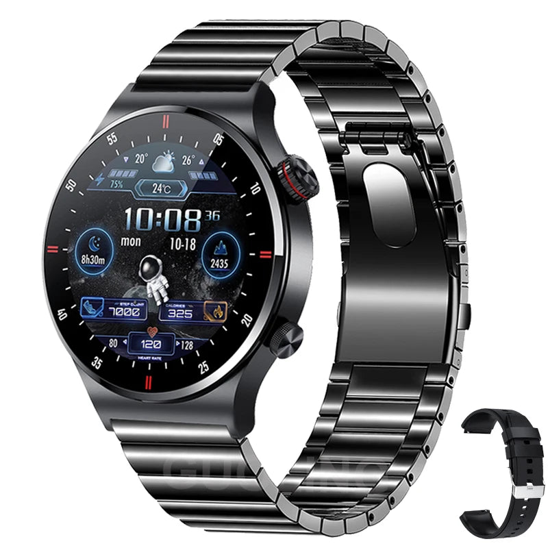2027 New Smart Watches Men NFC Bluetooth Call Fitness Clock Waterproof 100+Sport Watch Wrist Smartwatch for Women Android Phones