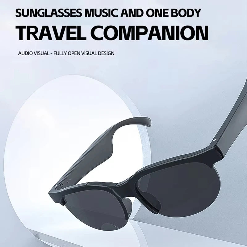 Smart Bluetooth Sunglasses Glasses Call Outdoor Sports Headphones V5.3 HIFI Black Technology Anti-touch UV For Men And Women