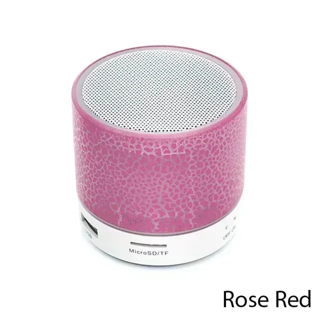 Wireless Bluetooth Speaker Crack LED Light USB SD Card Subwoofer For PC Mobile Phone Small Speaker For PC Laptop Phone Sound Box