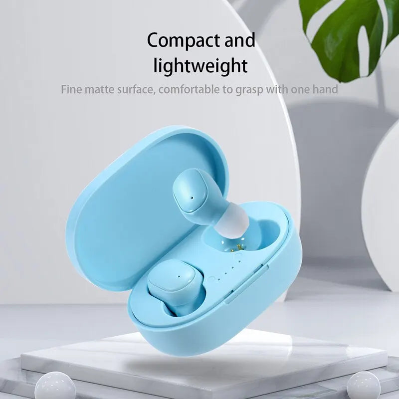 New A6S TWS Bluetooth Earphones Wireless 5.0 Headphone Stereo Headset Sport Earbuds Microphone with Charging Box for Smartphones