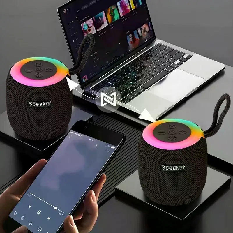 Mini Bluetooth Speaker With Lanyard Portable Outdoor Home Mini Speaker With Deep Bass Travel Camping Hiking Beach Party