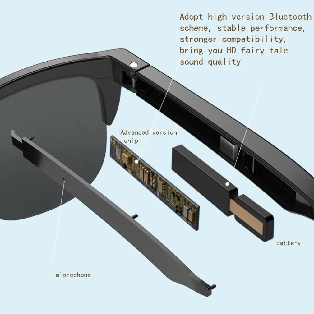 Wireless Smart Sunglasses EarphoneBluetooth 5.3 Headset Outdoor Sports Handsfree Calling Music Eyeglasses Dropshipping Wholesale