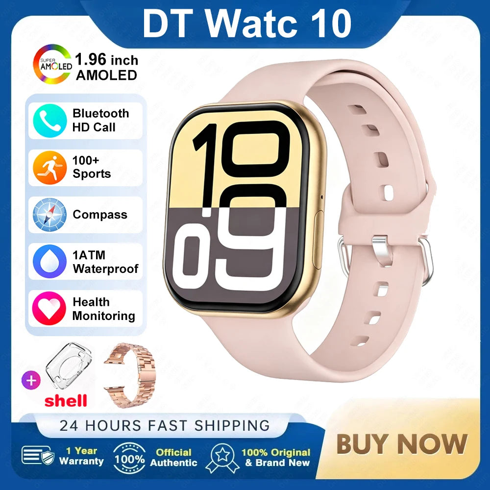 2026 New For Watch 10 Smart Watch 4G Memory Music Video Bluetooth Call Waterproof Smartwatch For Android IOS TWS Earphones