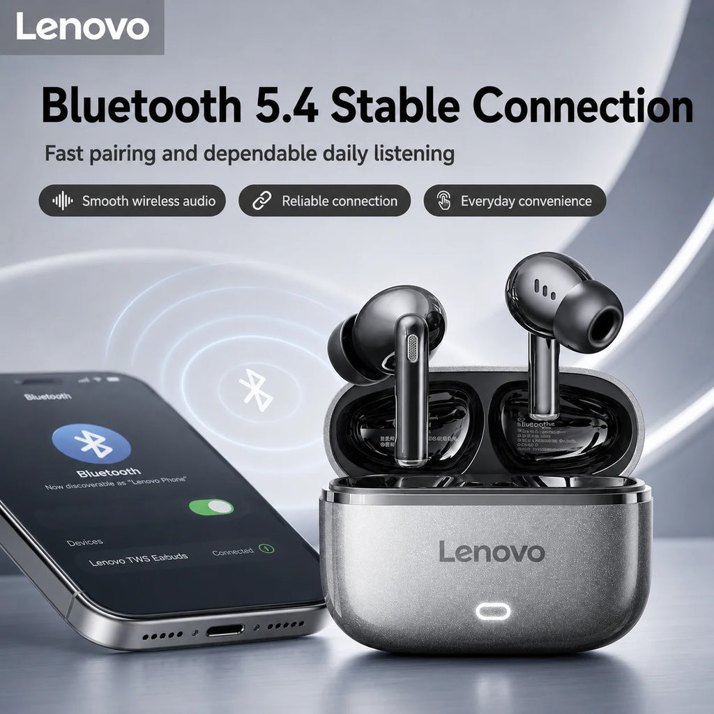 Lenovo Bluetooth Earphones EA269 semi in ear wireless earbuds with long-lasting battery life for office/call/sports/music scenes