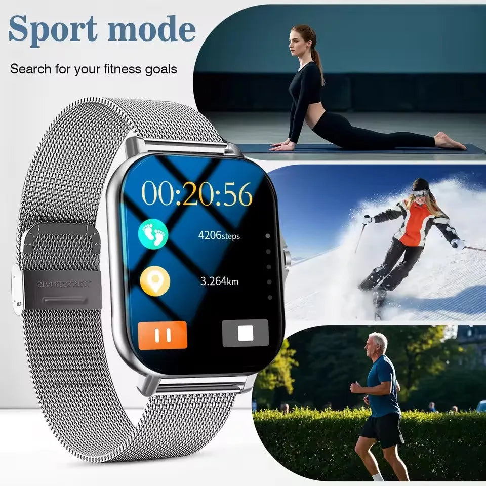 2026 New Smart Watch Men Women HD Touch Screen Heart Rate Oxygen Sleep Tracker IP68 Water-resistant Long Battery Android IOS