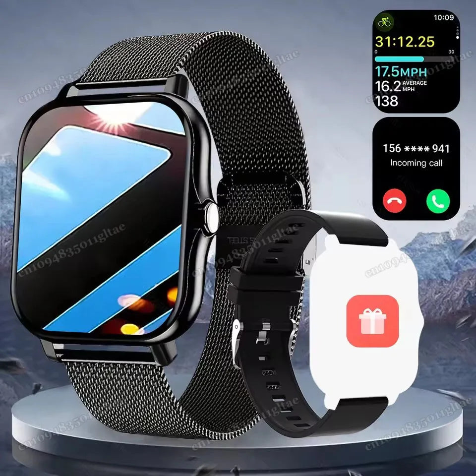 Smart Watch For Android IOS Watches 2.01inch HD Display Bluetooth Call Message Alert Music Sports Mode Smartwatch Men Women HT30