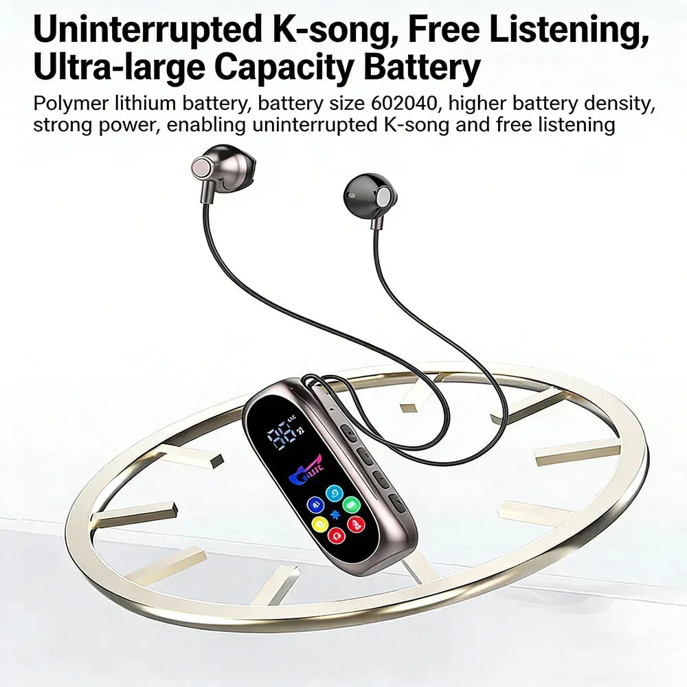 KEBIDUMEI Bluetooth 5.4 Clip-on Earphones Headphones Gaming Headsets TWS Wireless Earbuds Support TF Card K Song Monitor Mode