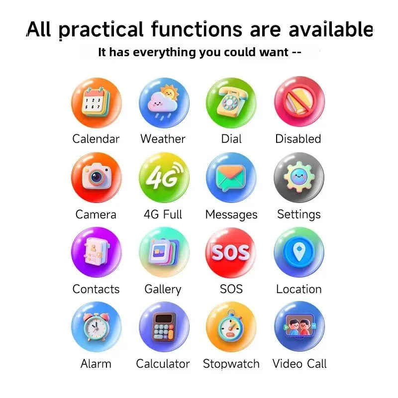 New Kids Smart Watch 4G GPS WIFI Video Call SOS APP Download Child Smartwatch Camera Voice Monitor Tracker Location Phone Watch