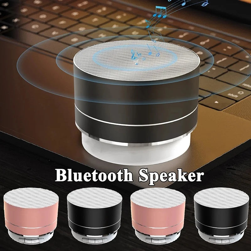 Wireless Bluetooth 5.0 Speaker Small Steel Cannon Portable Subwoofer Mini Bluetooth Speaker Color Outdoor Stereo Sound Speakers