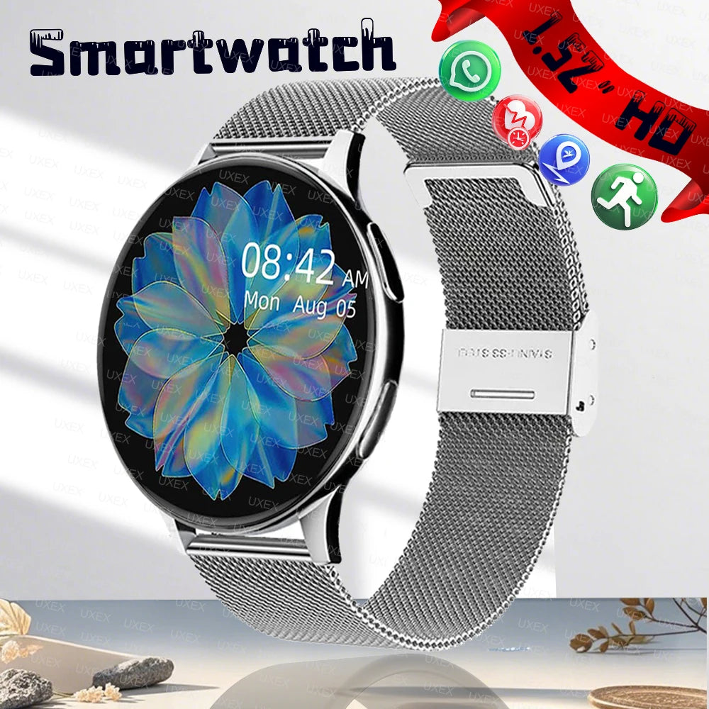 New Smart Watch 1.52’ Full Screen Smartwatch Bluetooth Calls Watches Men And Women Fitness Bracelet Custom Watches Face Box Plus