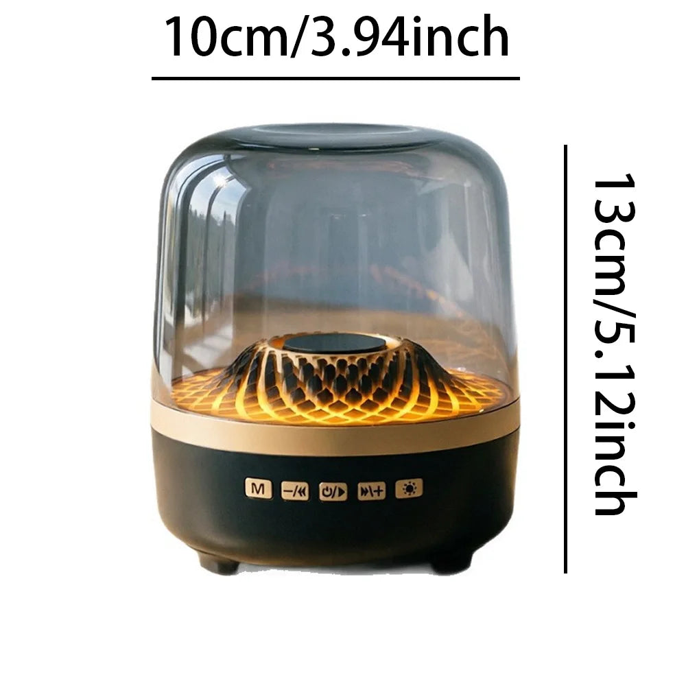 Transparent RGB Bluetooth Speaker, Surround Sound, Desktop Speaker, Portable Speaker, Home Decor