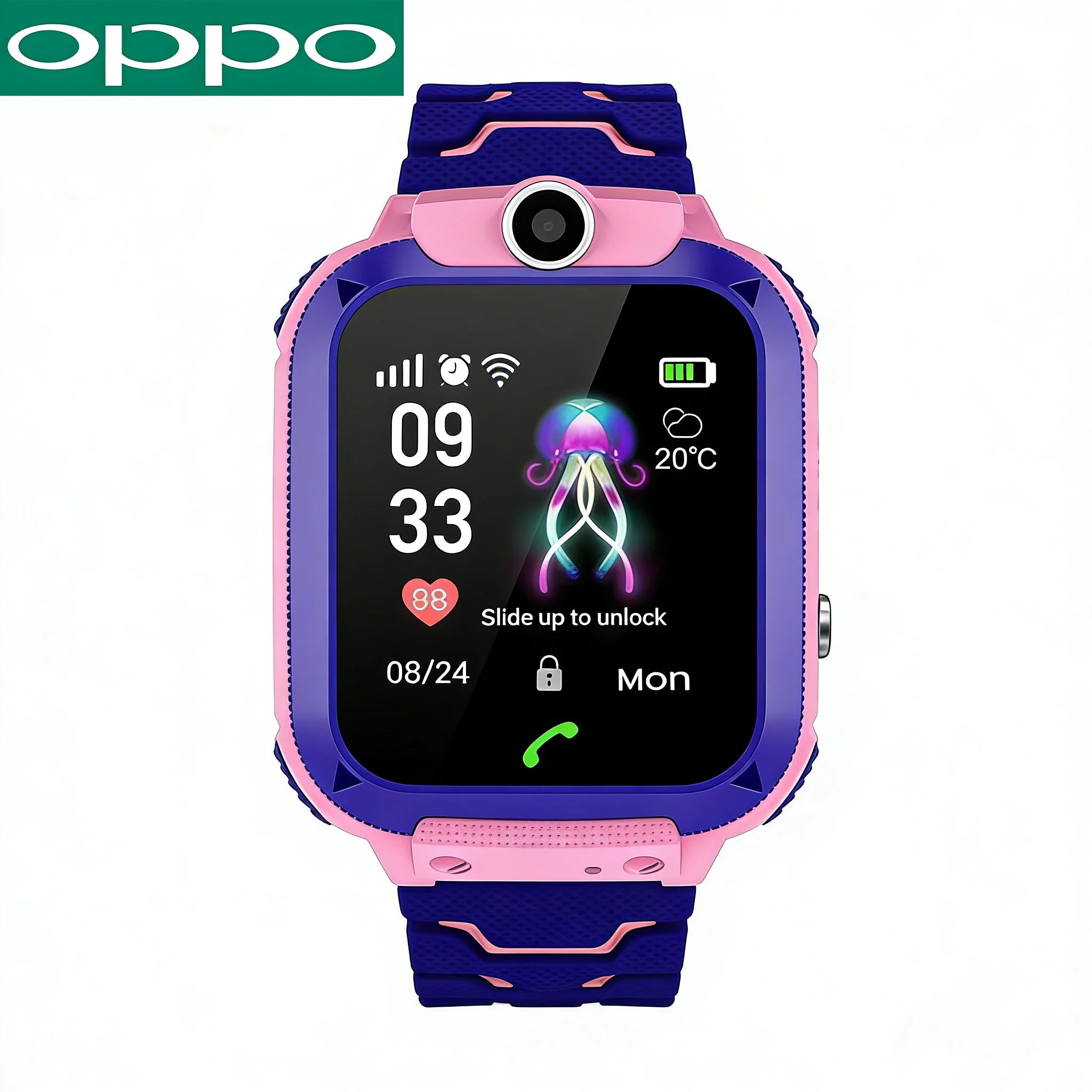 OPPO  Kids 4G Smart Watch Mini Kids Phone with Call SOS Camera 3 in 1 Cartoon Watch Girl Boy Birthday Christmas Gift 2026 New