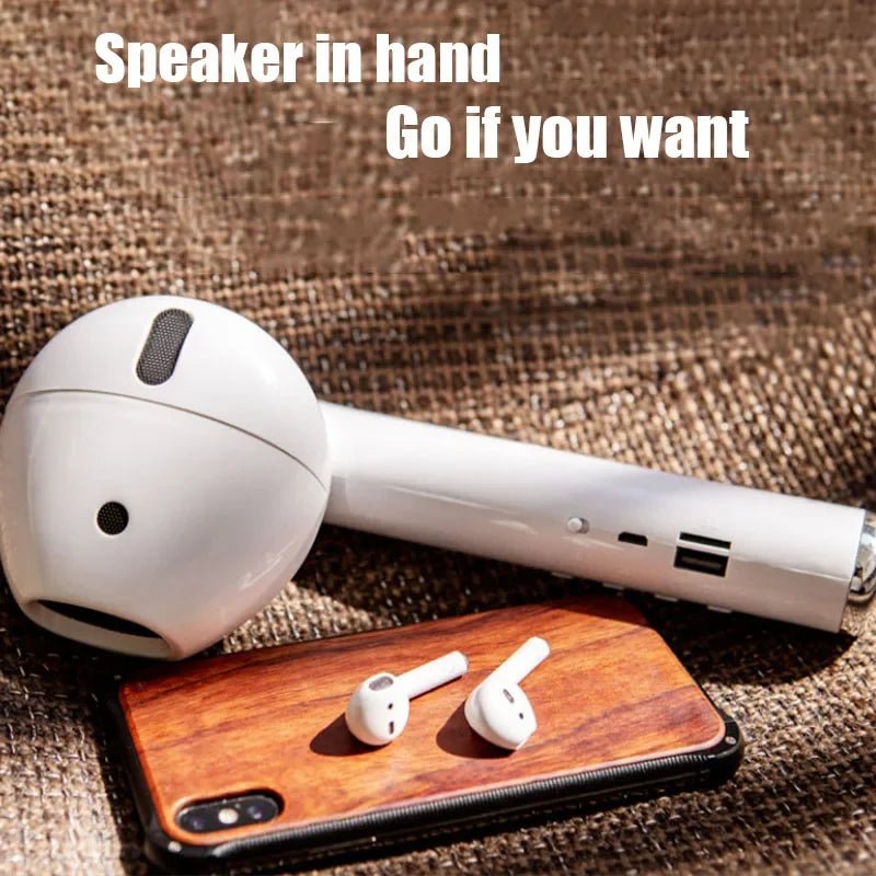 2021 New Oversized Giant Bluetooth Headset Speaker For AirPods Pro Model Bluetooth Audio Gift Hunting Gift Hot Net Red Speaker