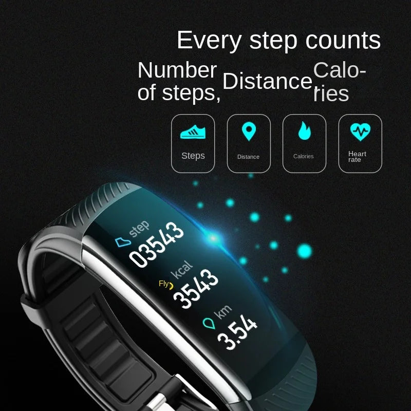 Echowear Smart Measuring Blood Pressure Heart Rate Blood Oxygen Sleep Exercise Step Count Health Monitoring Smart Wristband 2026
