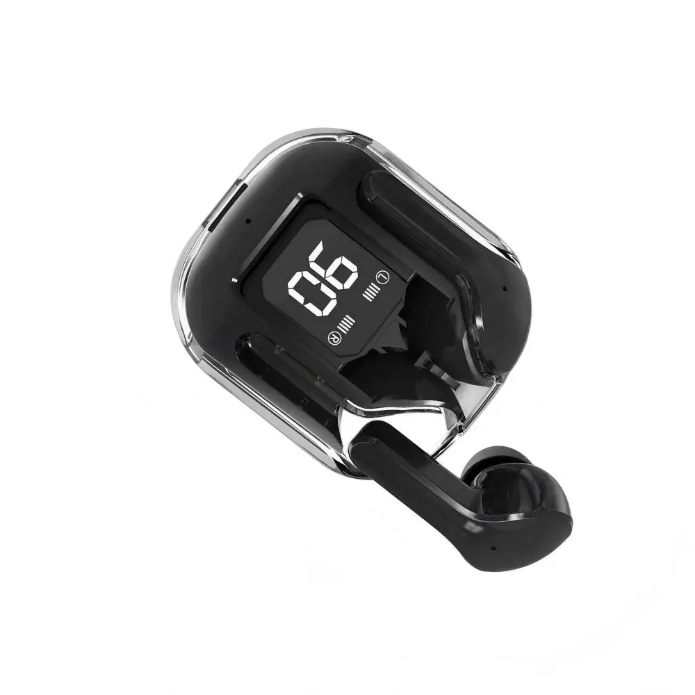 New Bluetooth-Compatible Earphone Creative with Digital Display Bilateral Stereo TWS Earbuds Outdoor Sports Headphones