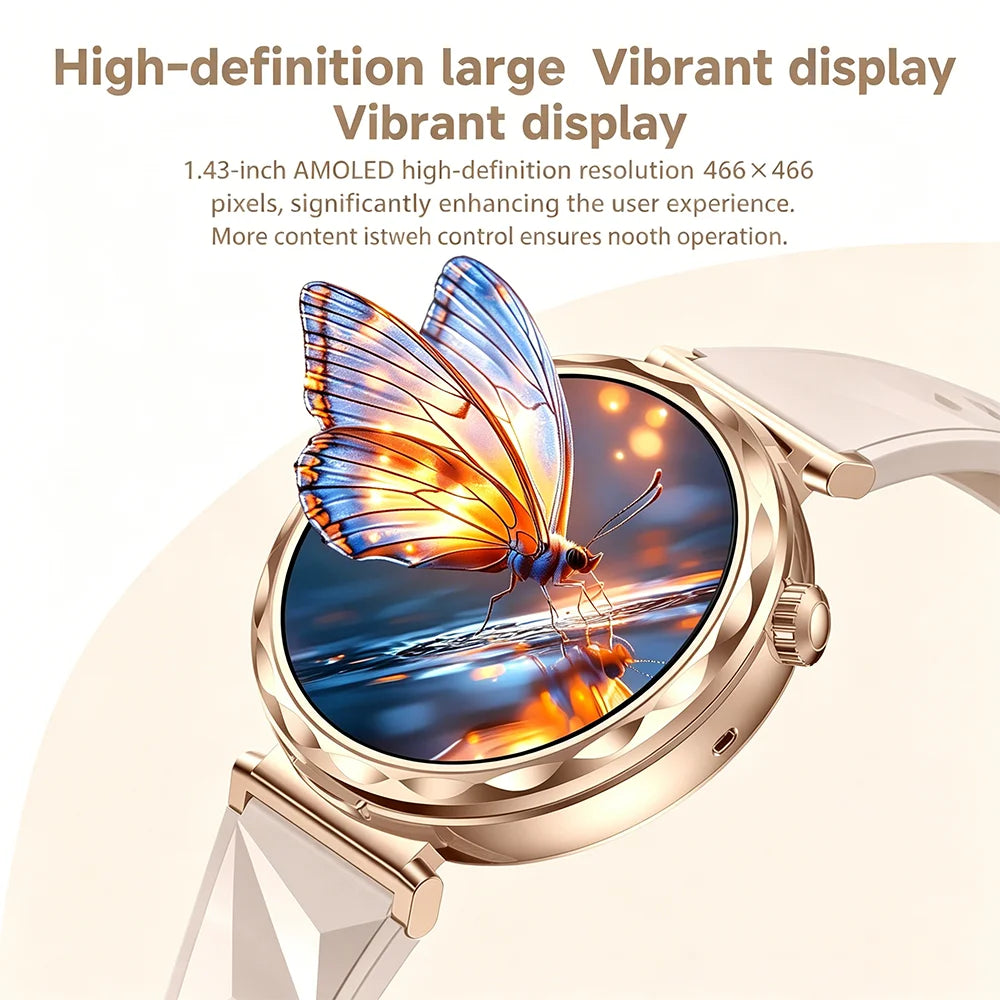 2026 New TWS Smartwatch Earphone 2 In 1 Women Watches with Earbuds Strong Sound Effects Music Lover Waterproof Ladies Smartwatch