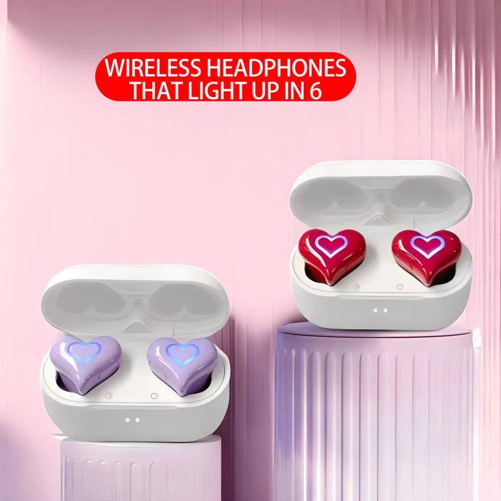 Wireless Bluetooth Headphones Cute Wireless Sports Earbuds Good Quality Headphones Beautiful Girls Favorite Gift