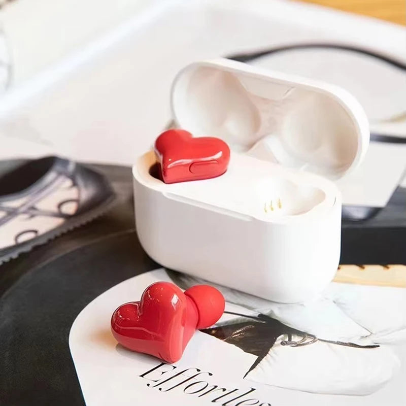 Wireless Earphones Hi-Fi Stereo Headphones Heartbuds TWS Bluetooth 5.1 In Ear Noice Cancelling for Student Girl Women Gifts