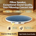 Bedroom Pillow Speaker Bluetooth 5.4, Under Pillow Sound Machine With White Noise HiFi Stereo Sound